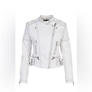 J Brand / Christopher Kane Denim Biker Jacket